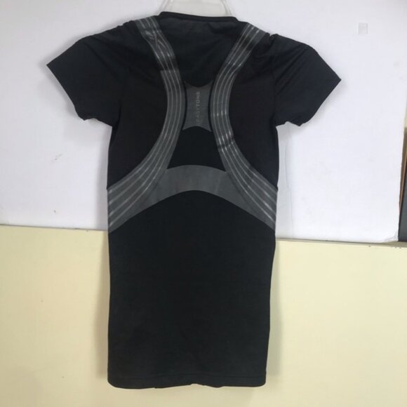 Reebok Easy Tone Fitness Workout Mesh Top Short Sleeve Stretch Spandex Sport S - Picture 5 of 16